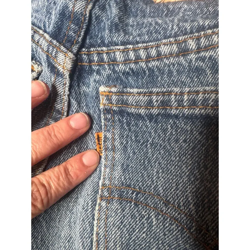 1970s Levi’s Student Jeans 28x32 Orange Tab USA Made 100% Cotton Denim